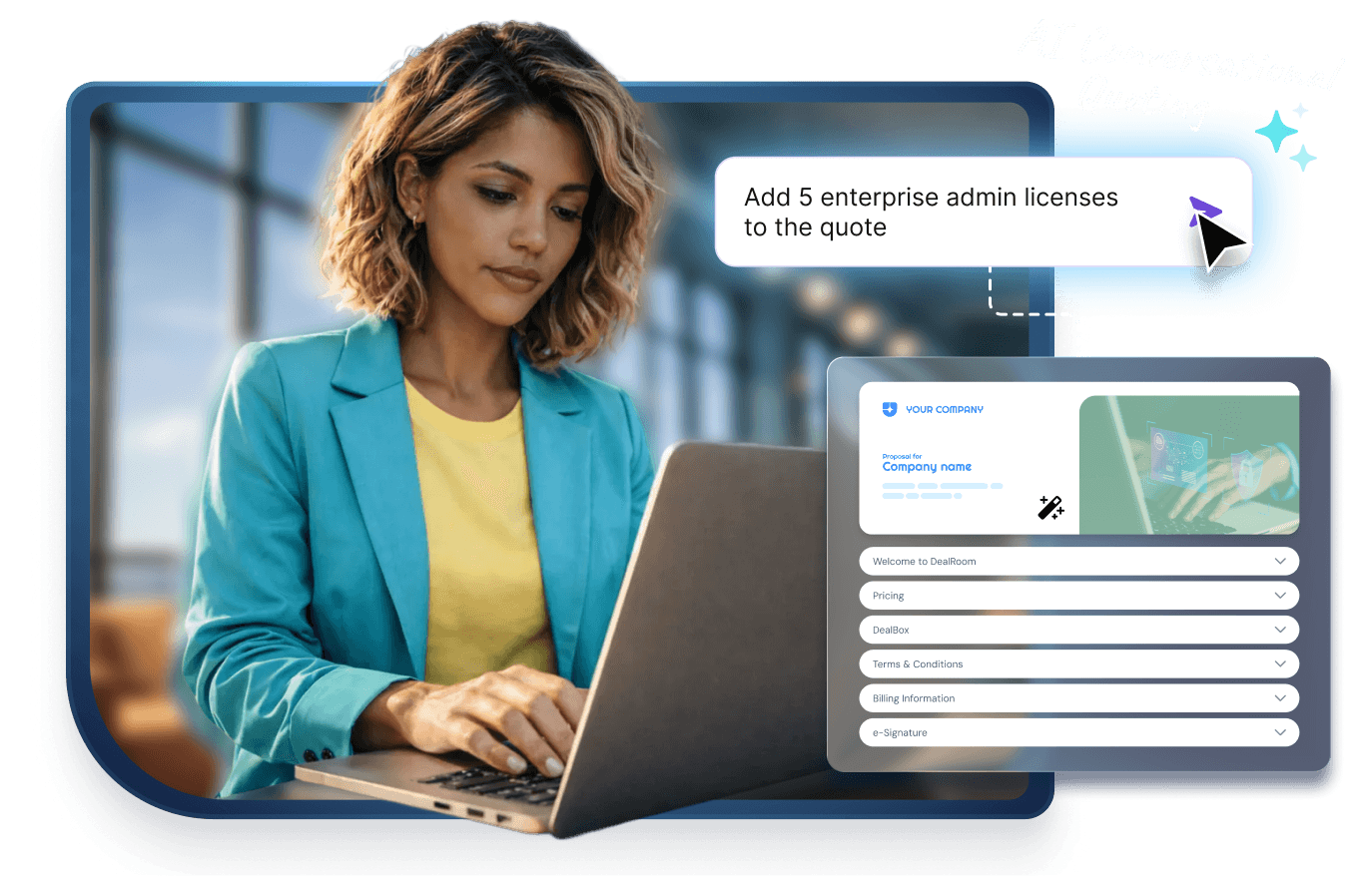AI conversational quoting