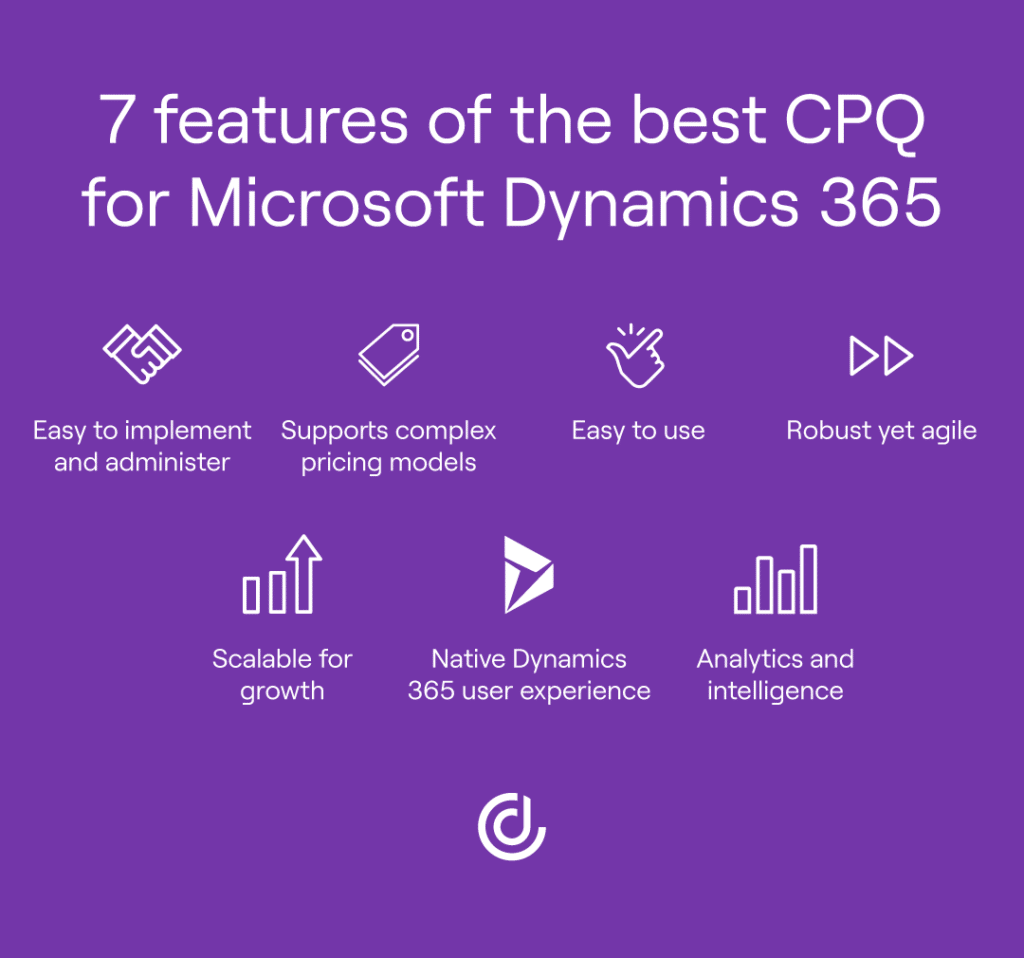 7 features of the best CPQ for Microsoft Dynamics users