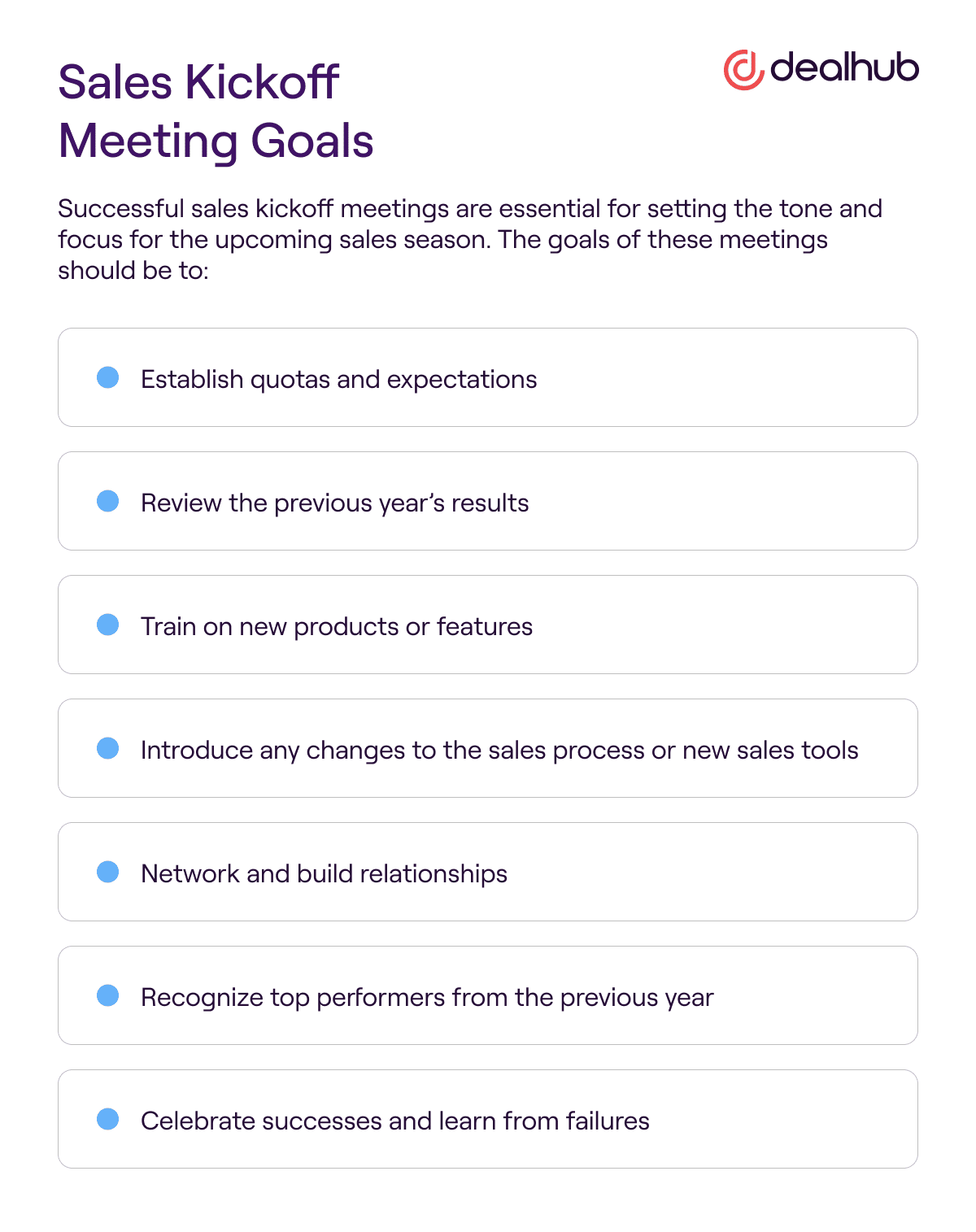 Sales Kickoff Meeting Goals