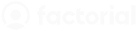 factorial logo white